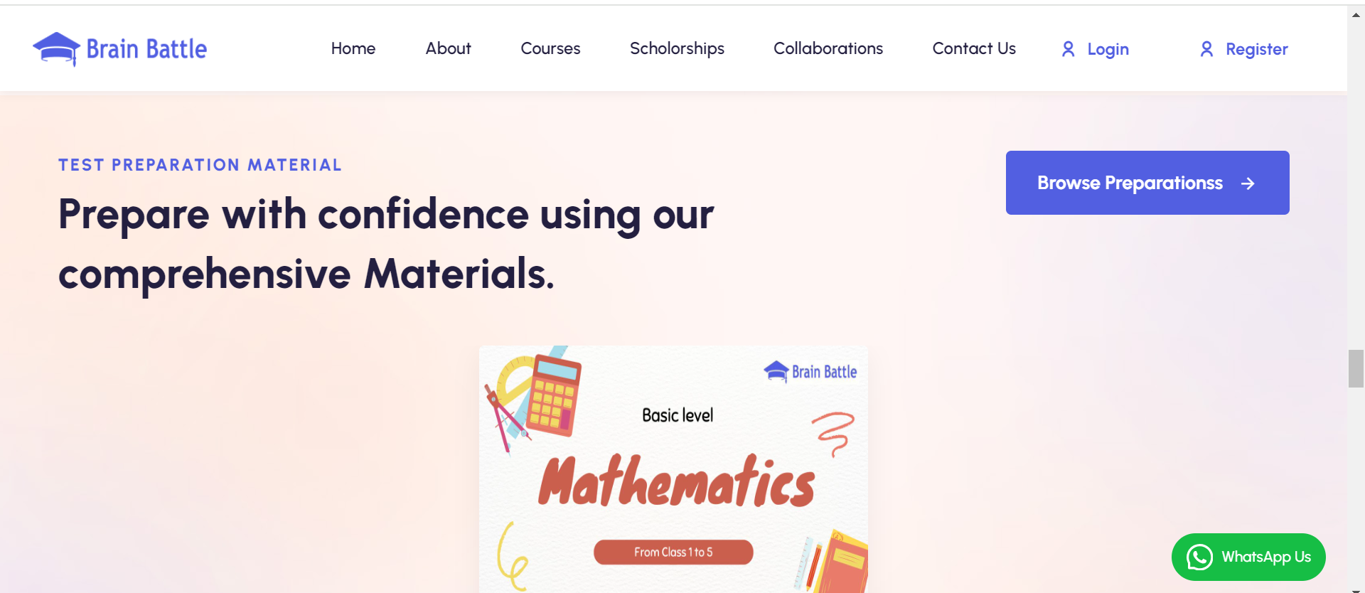 Brain Battle Academy , Eduction Project